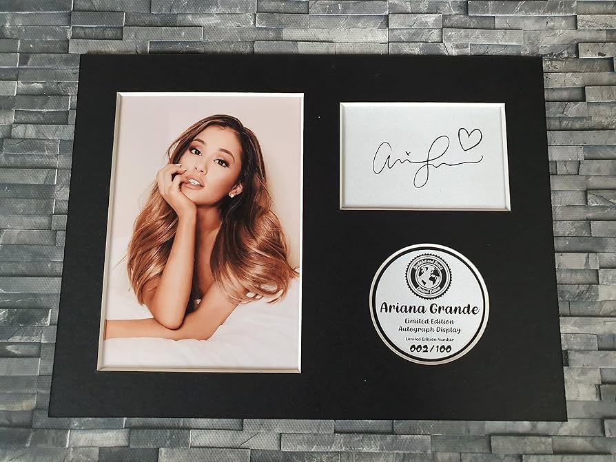 Havoc Ariana Grande Limited Edition Signed Autograph Display