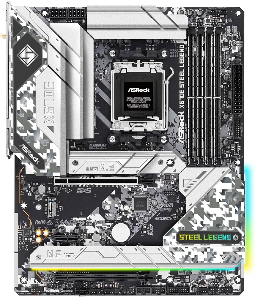 Amazon | ASRock マザーボード X670E Steel Legend AMD Ryzen 7000