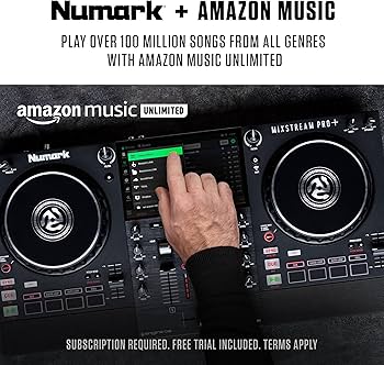 Numark Mixstream Pro+ DJ Controller with Stem Separation, 2 Decks