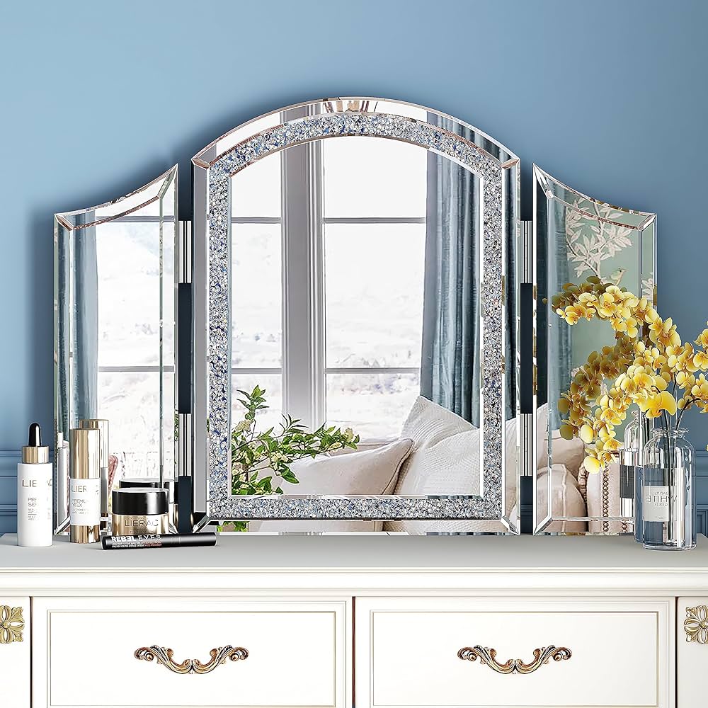 blingworld 3Way Mirror, Trifold Vanity Mirror 32