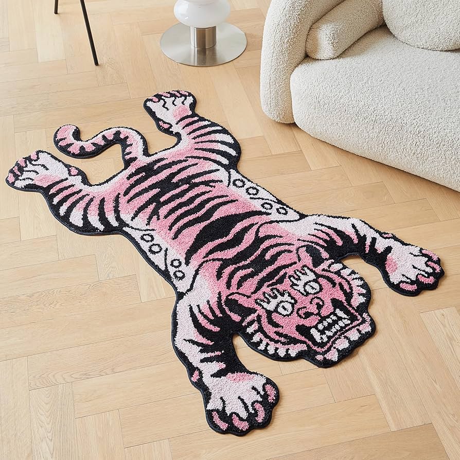 Amazon.com: 5x3.3 ft Tibetan Tiger Area Rug Tufted High Pile