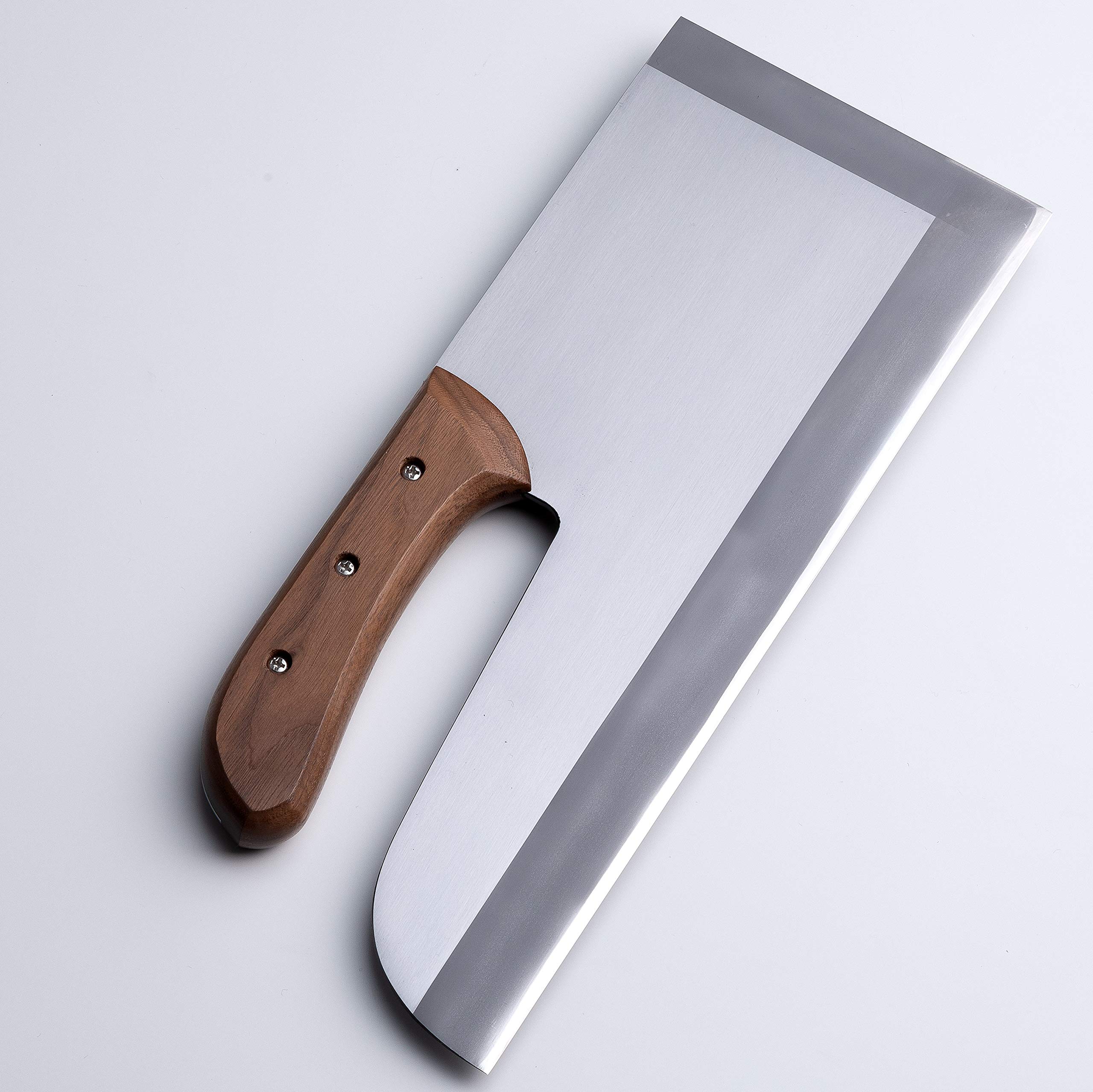 Amazon | 安来白紙鋼 麺切包丁 江戸普及型 磨き 330mm 木柄 (そば切り