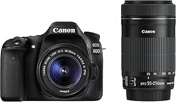 Amazon.co.jp: Canon Digital SLR Camera EOS 80D Double Zoom Kit