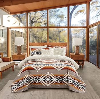Amazon.com: Pendleton 100% Cotton 3 Piece Quilt Set with 2 Shams