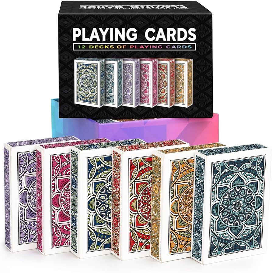 Amazon.com: Metsyth Playing Cards 12 Pack,Decks of Cards,Poker