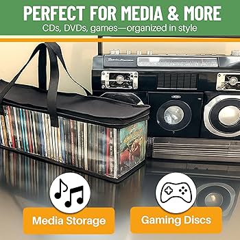 Amazon.com: Evelots CD Storage Bags (2 Pack) Clear PVC Plastic