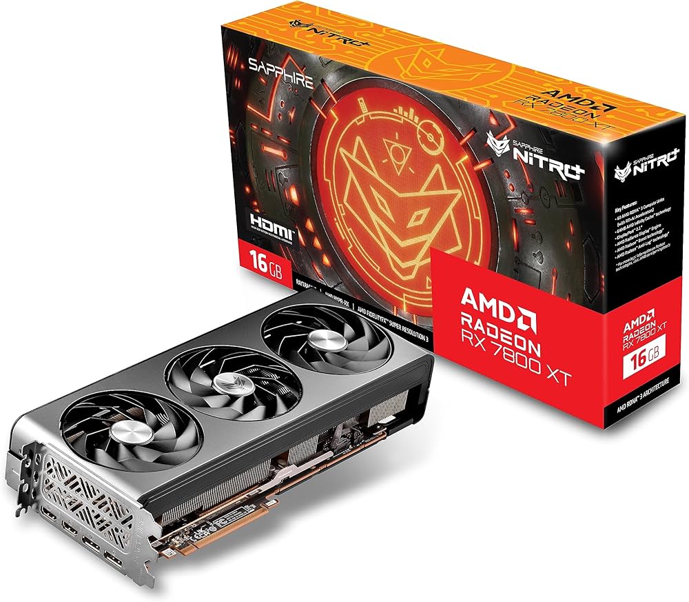 Amazon | Sapphire 11330-01-20G Nitro+ AMD Radeon RX 7800 XT