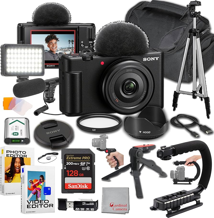 Amazon.com : Sony ZV-1F Content Creator's Ultimate Kit: 128GB