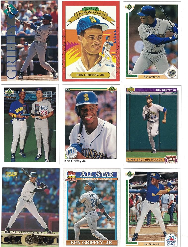 Ken Griffey Jr. / 50 Different Baseball Cards Featuring Ken