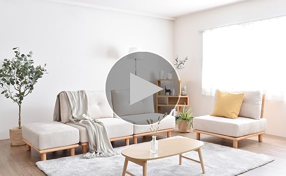 Amazon｜VENTOTA 1人掛けソファ オットマン付き ソファー ソファ ロー