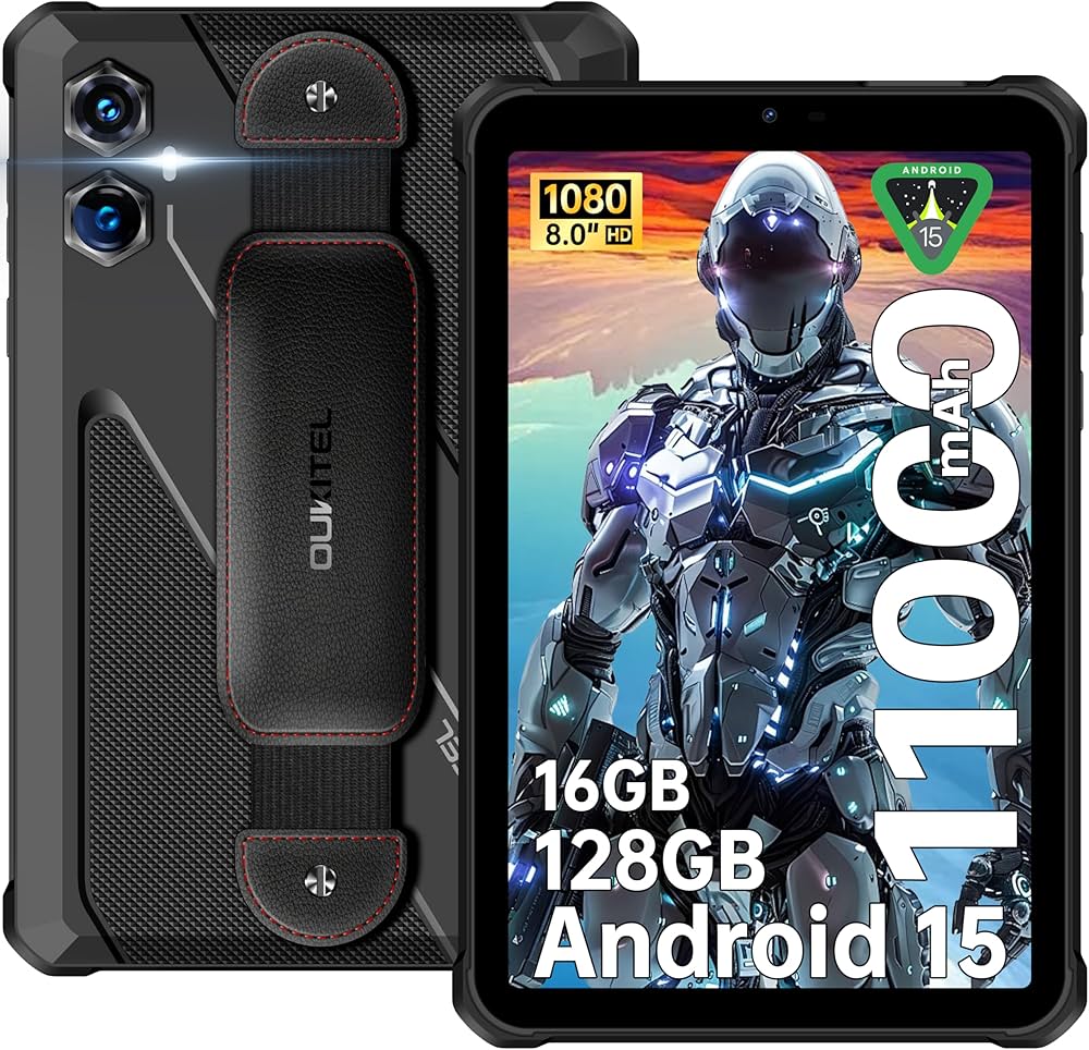 Amazon.co.jp: OUKITEL RT3 Plus Android15 防水タブレット 8インチ