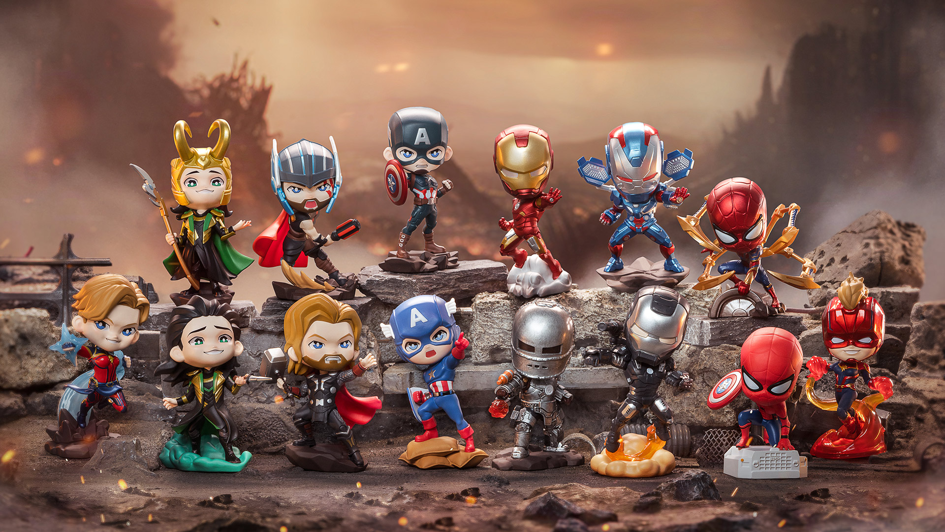 Amazon.com: POP MART Marvel Infinity Saga Series Figures, 12PCs