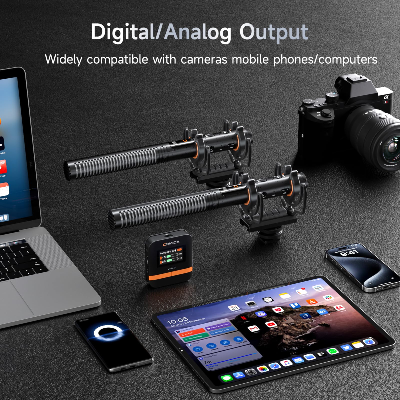 Amazon | ワイヤレスマイクcomica VM40 COMBO 2人用ビデオガンマイク