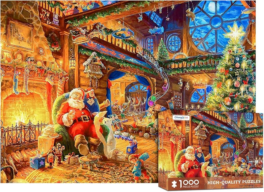 Amazon | CHengQiSM パズル 1000ピース サンタクロース Santa Claus じ