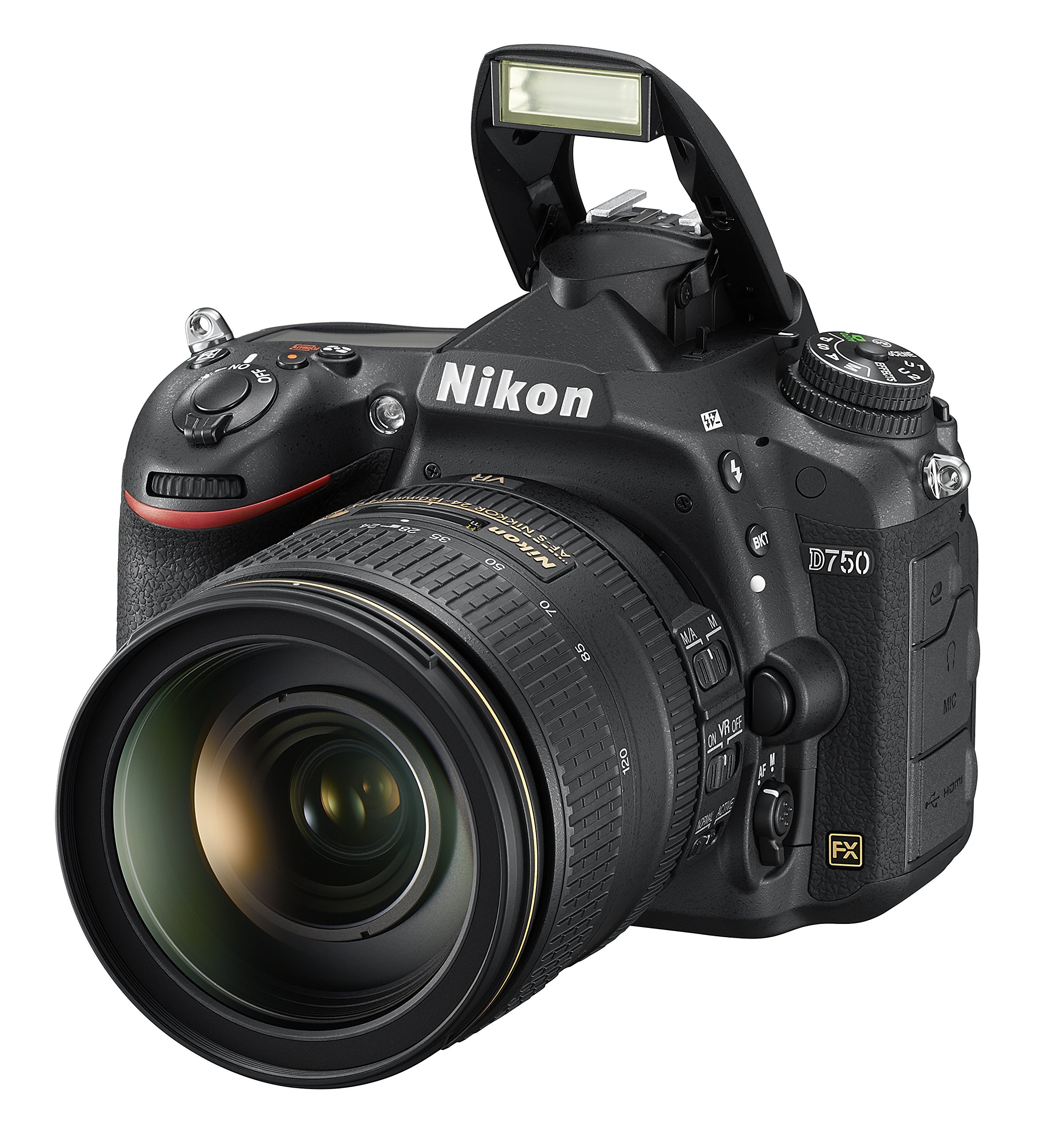 Amazon | Nikon - D750 DSLR Video Camera with AF-S NIKKOR 24-120mm