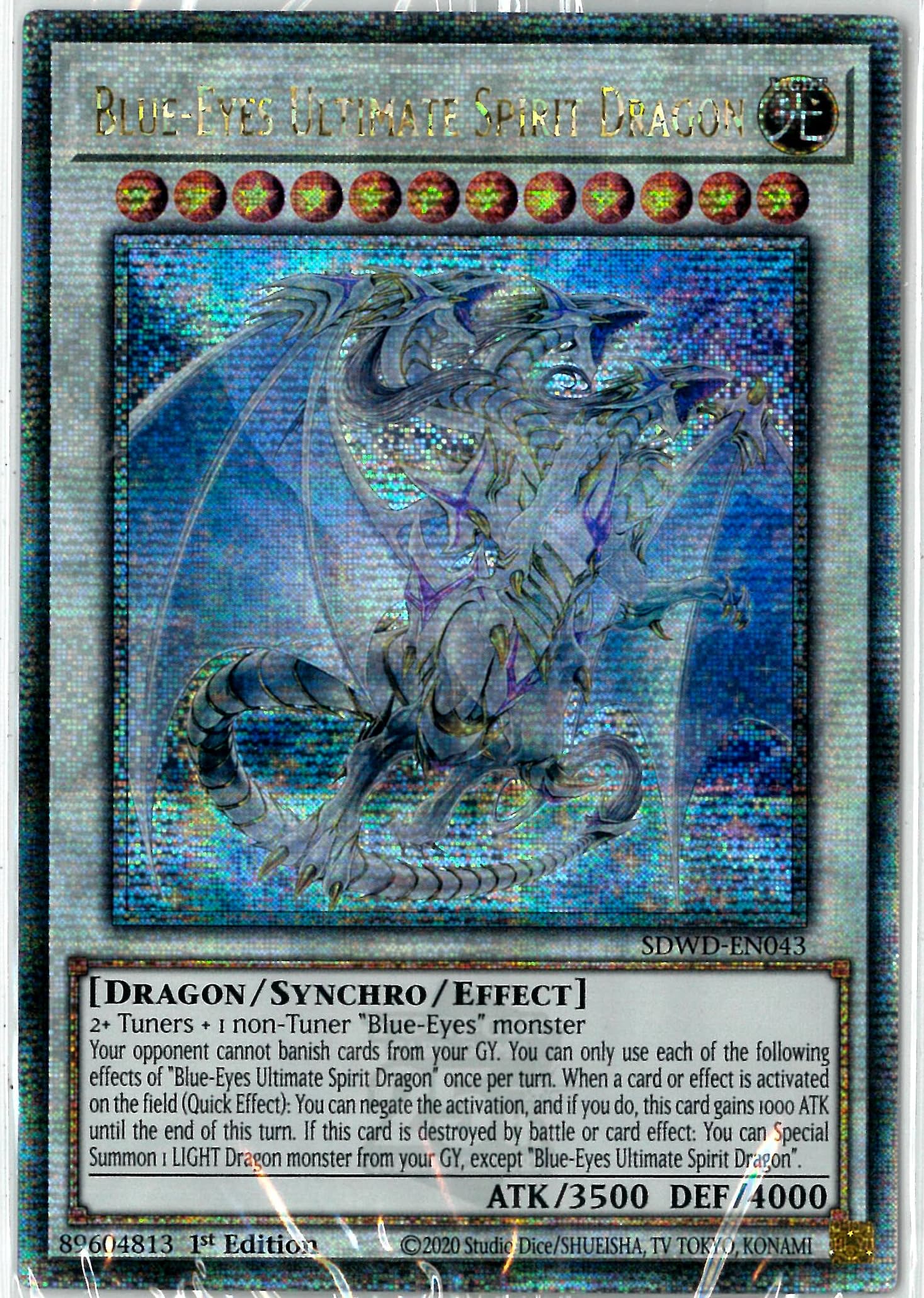 ひ*ろ様 【世界に6枚】ARS10+ 青眼の究極霊竜 25thレア 世界に6枚