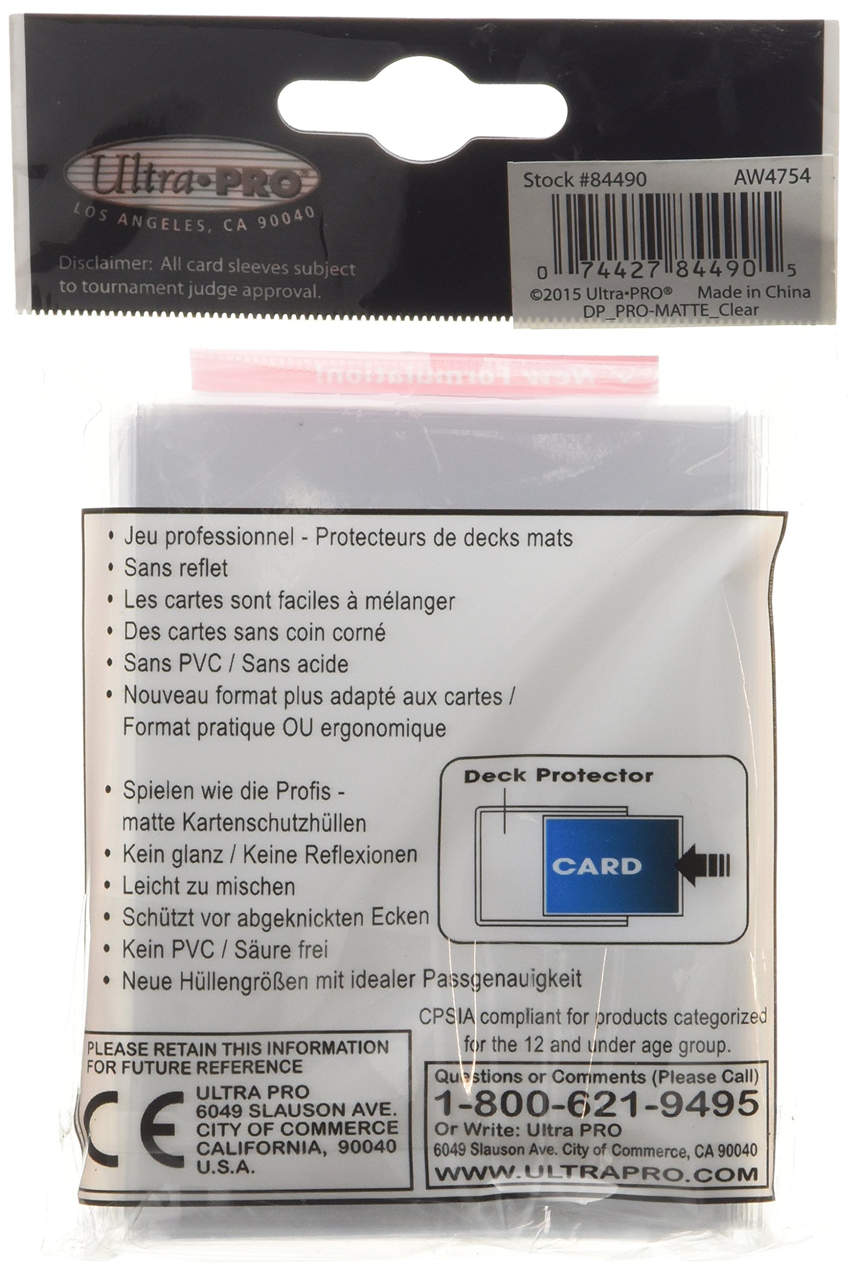 Amazon | 【クリアー】通常サイズ 非光沢プロマット・デッキ