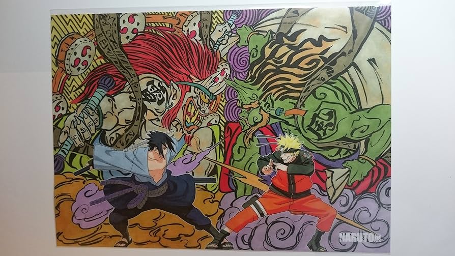 Amazon.co.jp: 2015 NARUTO展 ”限定” クリアポスター「風神雷神」Ver