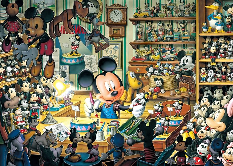 Amazon | 500ピース ミッキーのおもちゃ工房 [光るジグソー] D-500-354