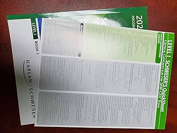 Amazon | 2020 CFA Level 1 Kaplan Schweser Notes: Books 1-5