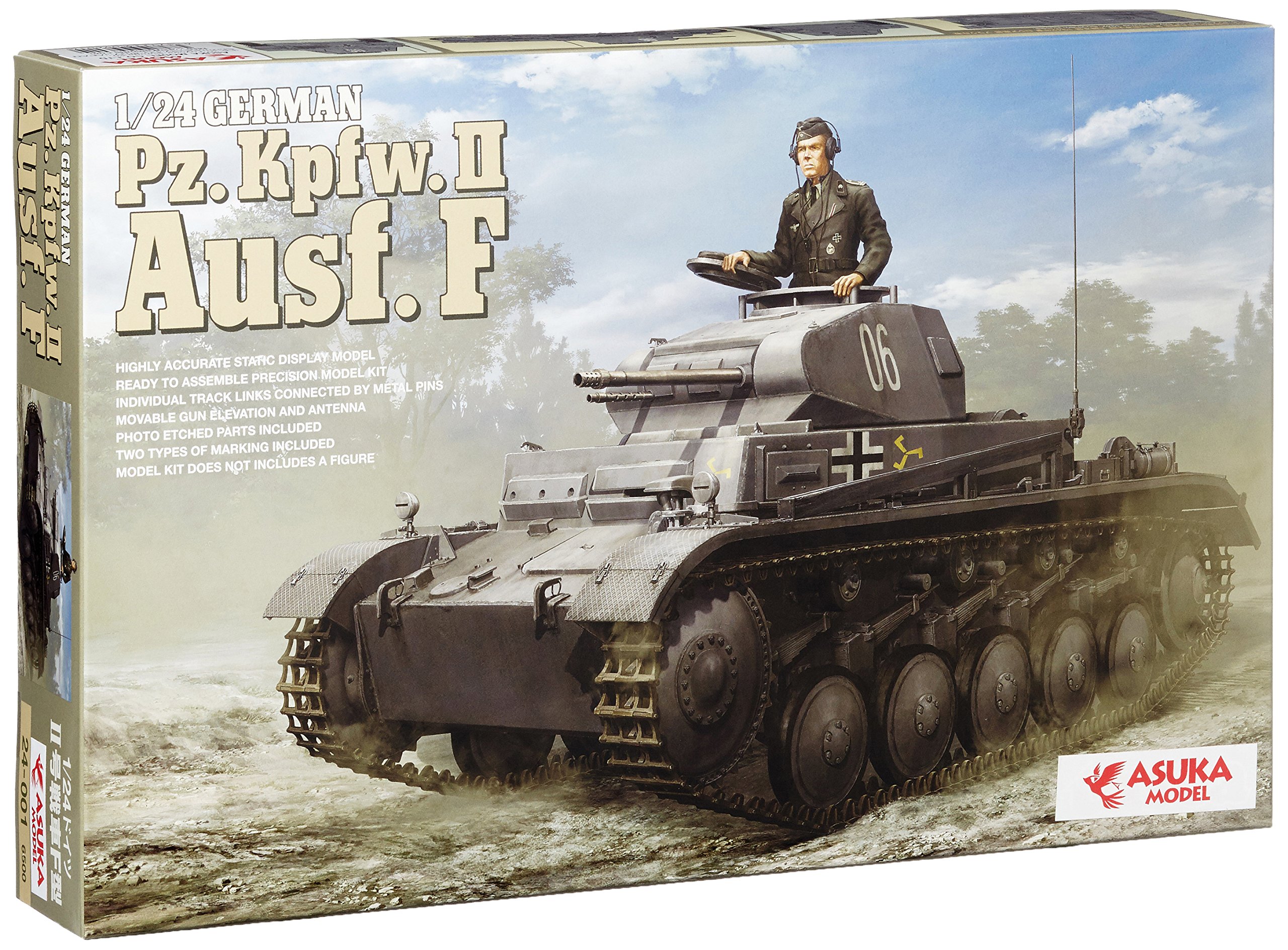 Amazon | アスカモデル 1/24 ドイツ陸軍 2号戦車 F型 プラモデル 24