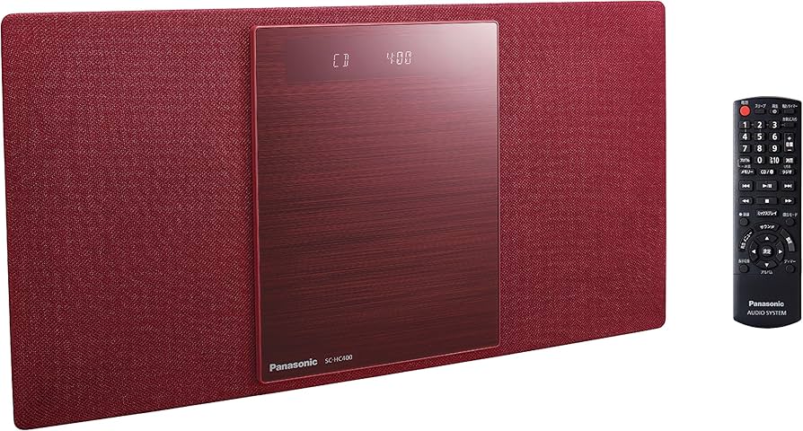 Amazon.co.jp: パナソニック ミニコンポ Bluetooth対応 レッド SC