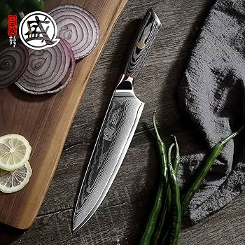 Amazon | MITSUMOTO SAKARI シェフナイフ 8インチ - 67層 AUS-10