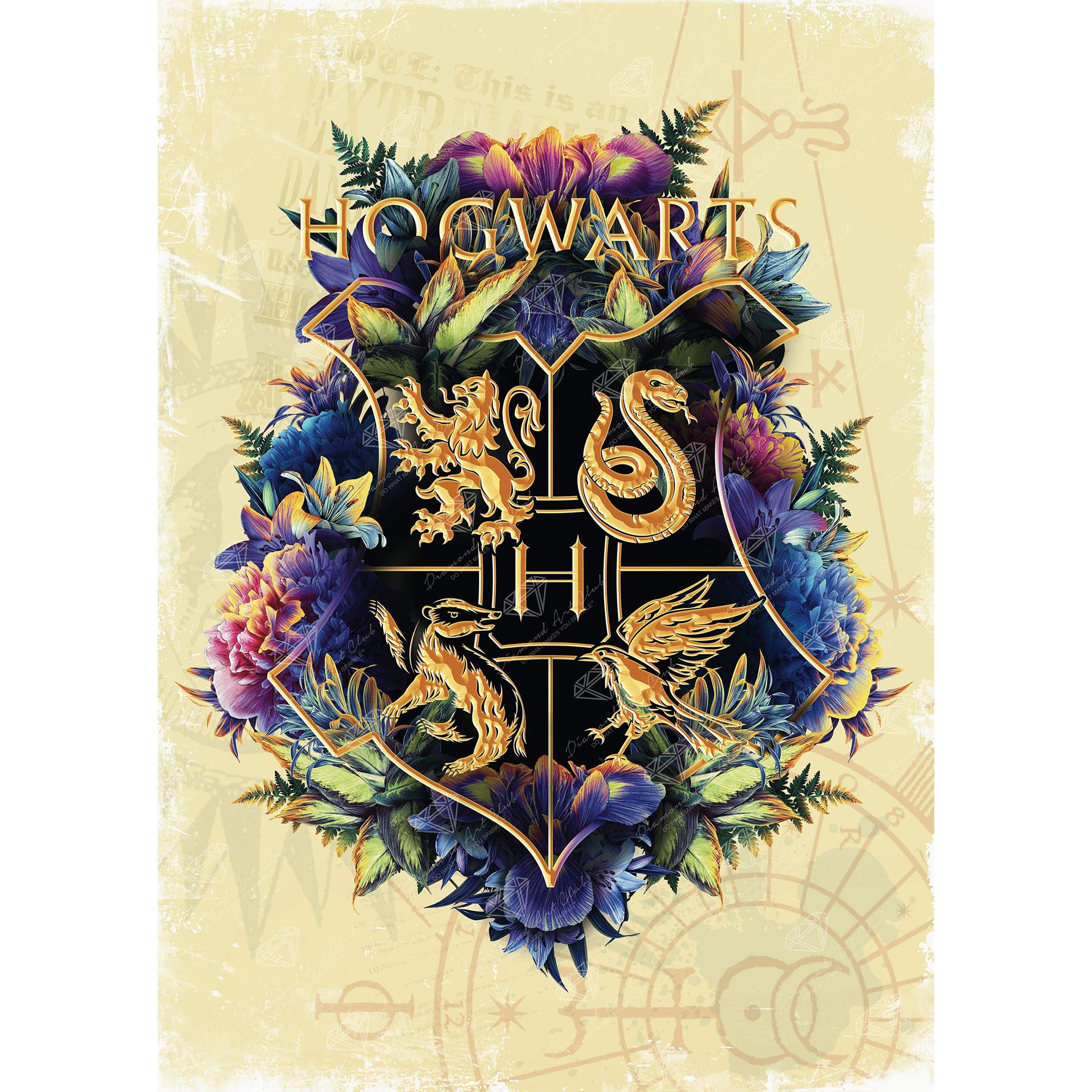 Amazon.com: DIAMOND ART CLUB Hogwarts Crest - Fine Oddities