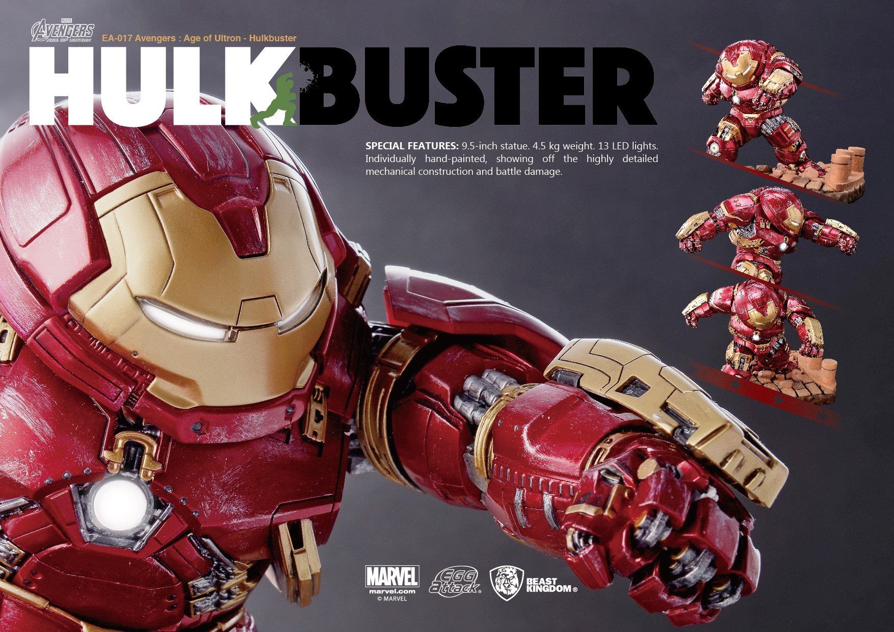 Amazon.com: Beast Kingdom Egg Attack017 Hulkbuster Avengers Age of