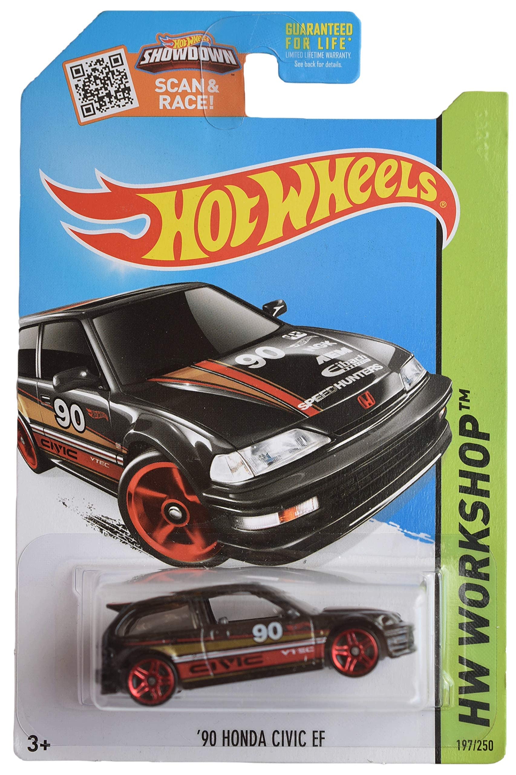 Amazon.com: Hot Wheels '90 Honda Civic EF, HW Workshop 197/250