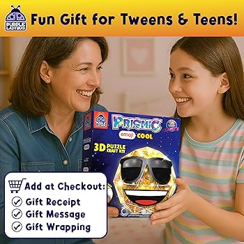 PURPLE LADYBUG PRISMIC Emoji Cool 3D Puzzle Craft Kit - Light-Up