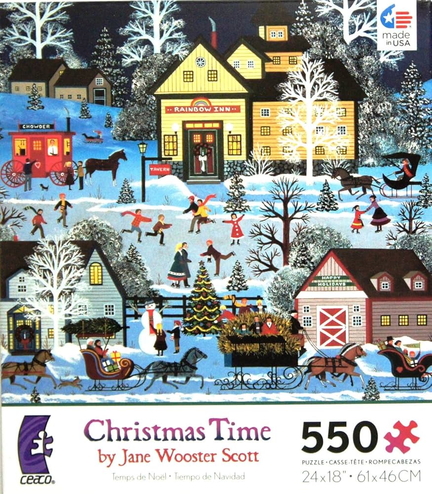 Jane Wooster Scott american folk art Christmas Time 550 Piece