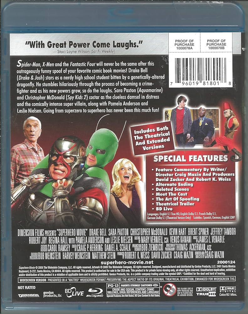 Amazon.co.jp: Superhero Movie: DVD