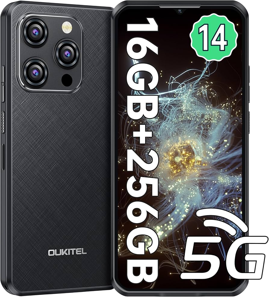 Amazon | OUKITEL WP52 Android14 5G simフリー スマホ 本体 16GB RAM+