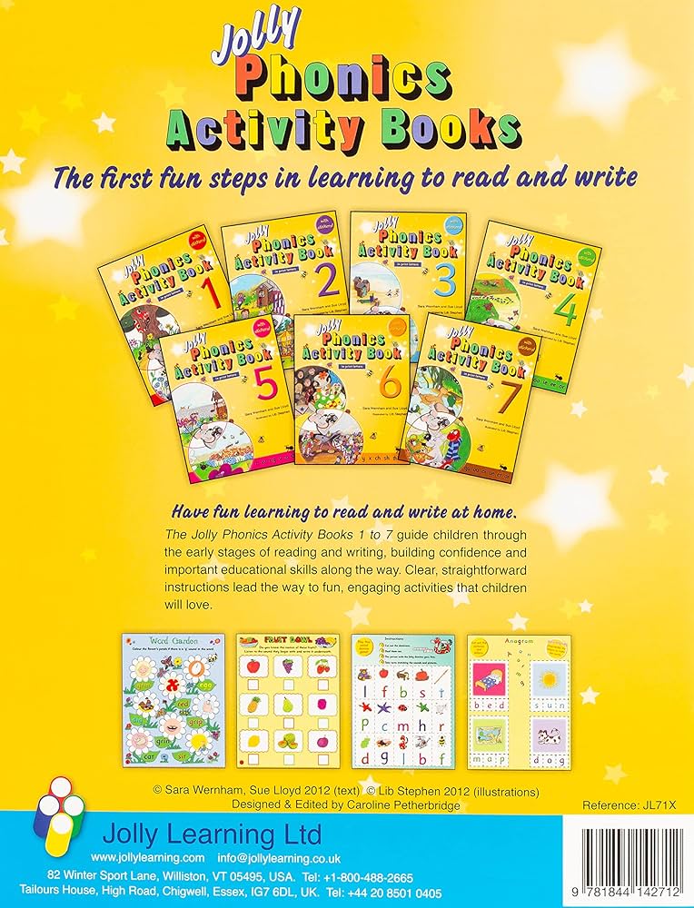 Jolly Phonics Activity Book: In Print Letters (3) (Jolly Phonics