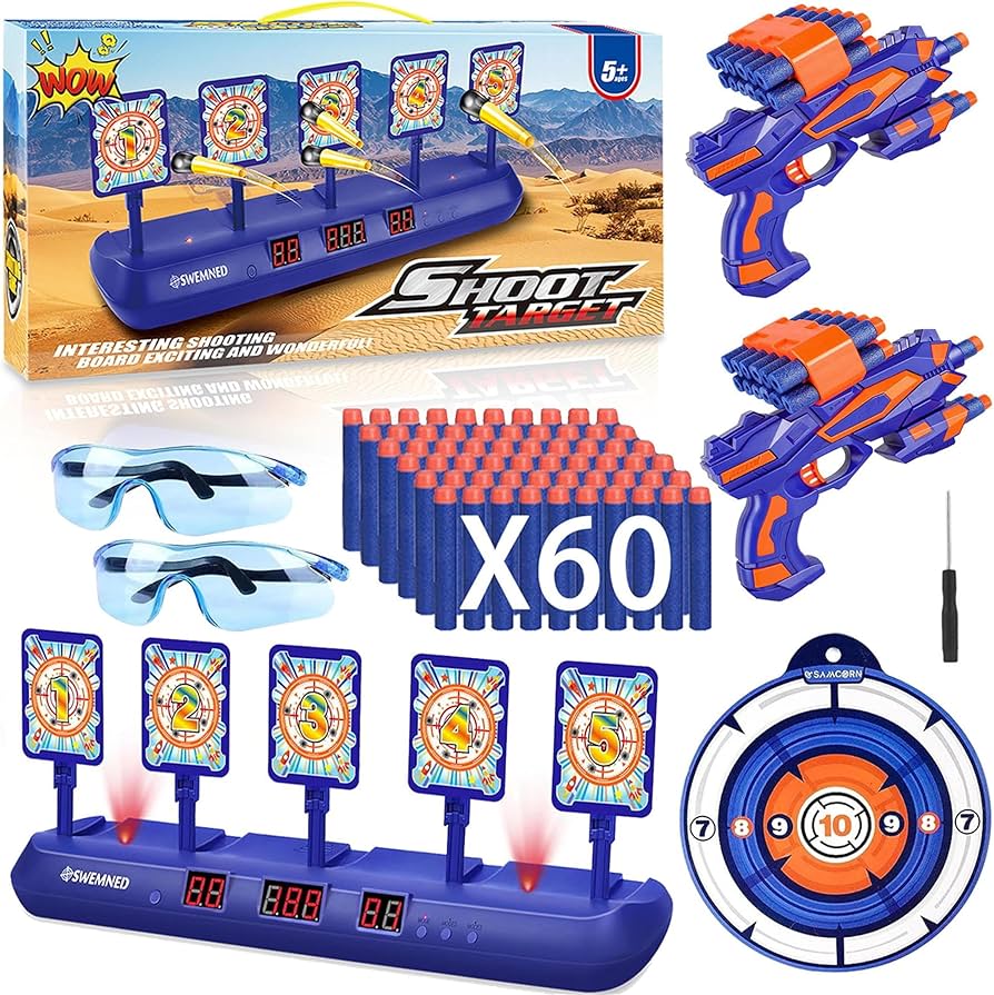 Amazon.co.jp: SWEMNED デジタルシューティングターゲット ナーフガン