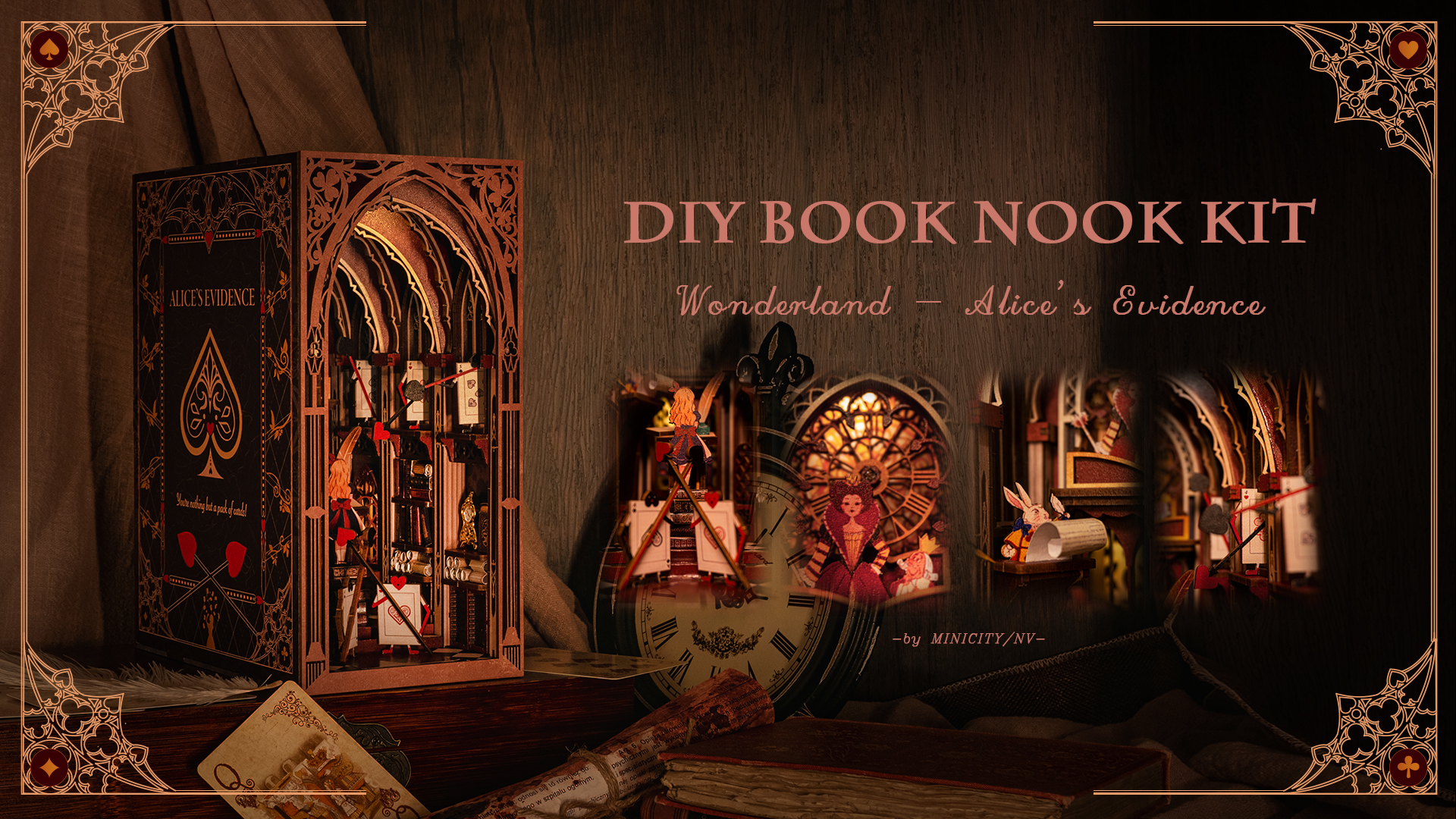 Amazon.com: 𝗠𝗶𝗻𝗶𝗖𝗶𝘁𝘆 Book Nook Kit, DIY Miniature