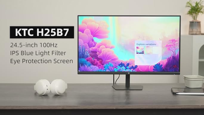 Amazon.com: KTC 24.5 Inch 100Hz IPS Computer Monitor - FHD(1920 x