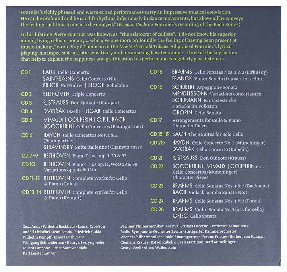 The Pierre Fournier Edition - Complete Recordings On Deutsche
