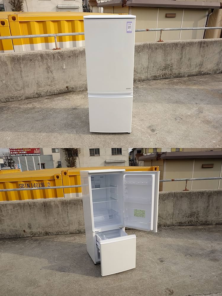 Amazon | SHARPシャープ 167L 2ドアノンフロン冷蔵庫 SJ-C17Y-W