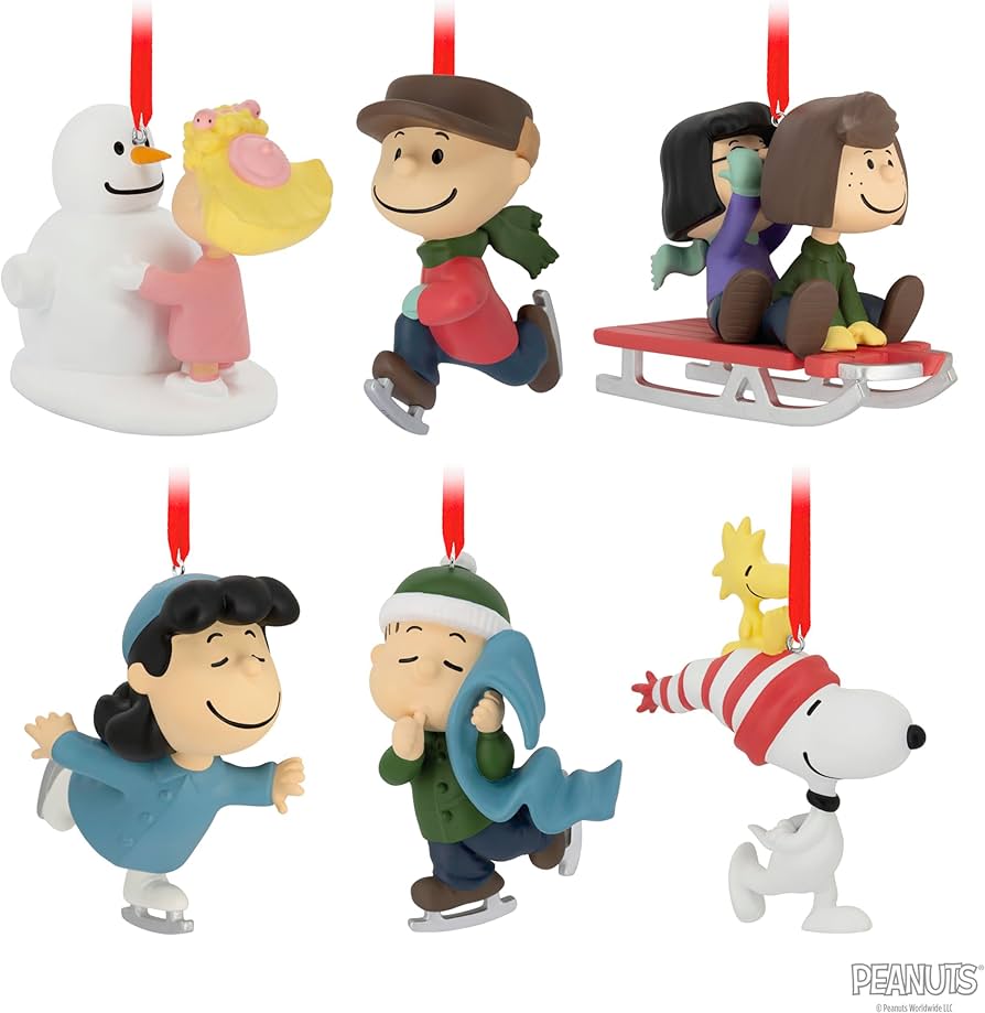 Amazon｜Hallmark The Peanuts Gang クリスマスオーナメント、6個