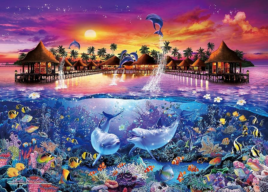 Amazon | 500ピース ジグソーパズル ラッセン モルディブ ~ワールド