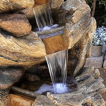 Amazon.com : Alpine Corporation TZL132 Outdoor Floor 5-Tier Log