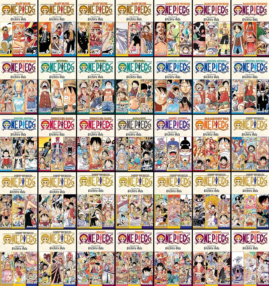 One Piece Omnibus Series Set (35 Books), Complete Manga Collection