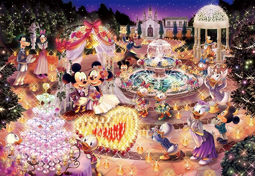 Amazon.com: 1000 piece jigsaw puzzle Disney Night Wedding Dream