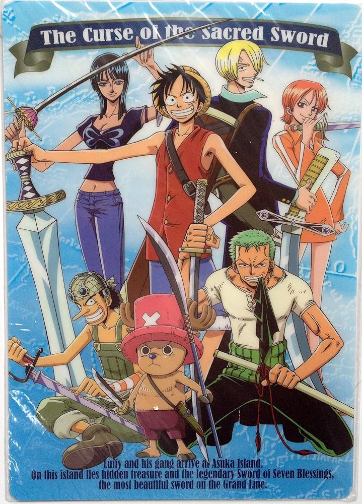 Amazon.co.jp: 麦わらの一味 下敷き（ワンピース 呪われた聖剣
