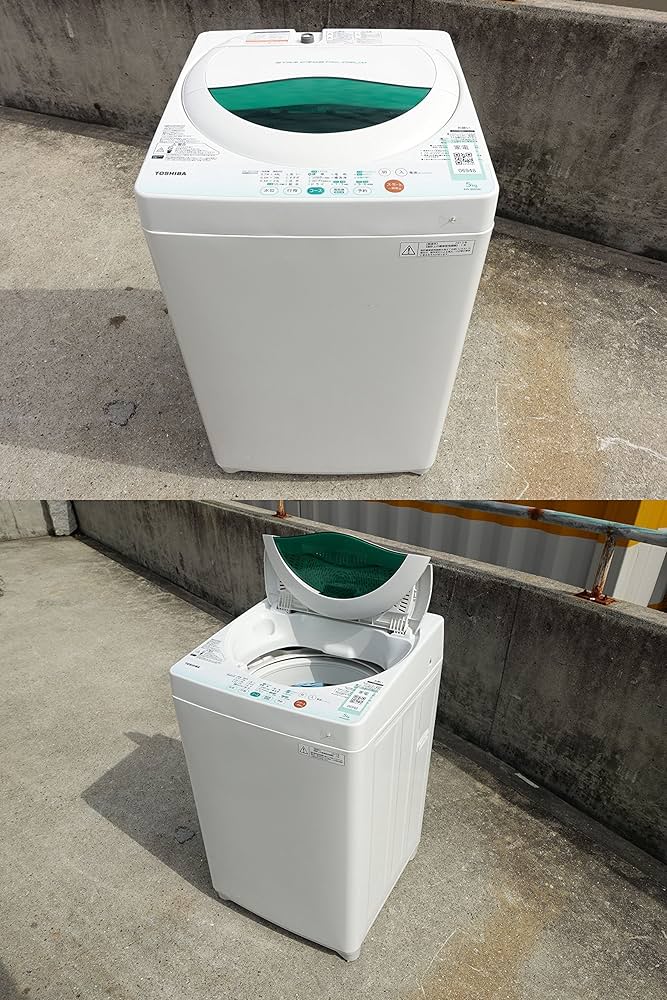 Amazon.co.jp: TOSHIBA東芝 5.0kg洗濯機 AW-605 13年製 風乾燥 : 大型家電