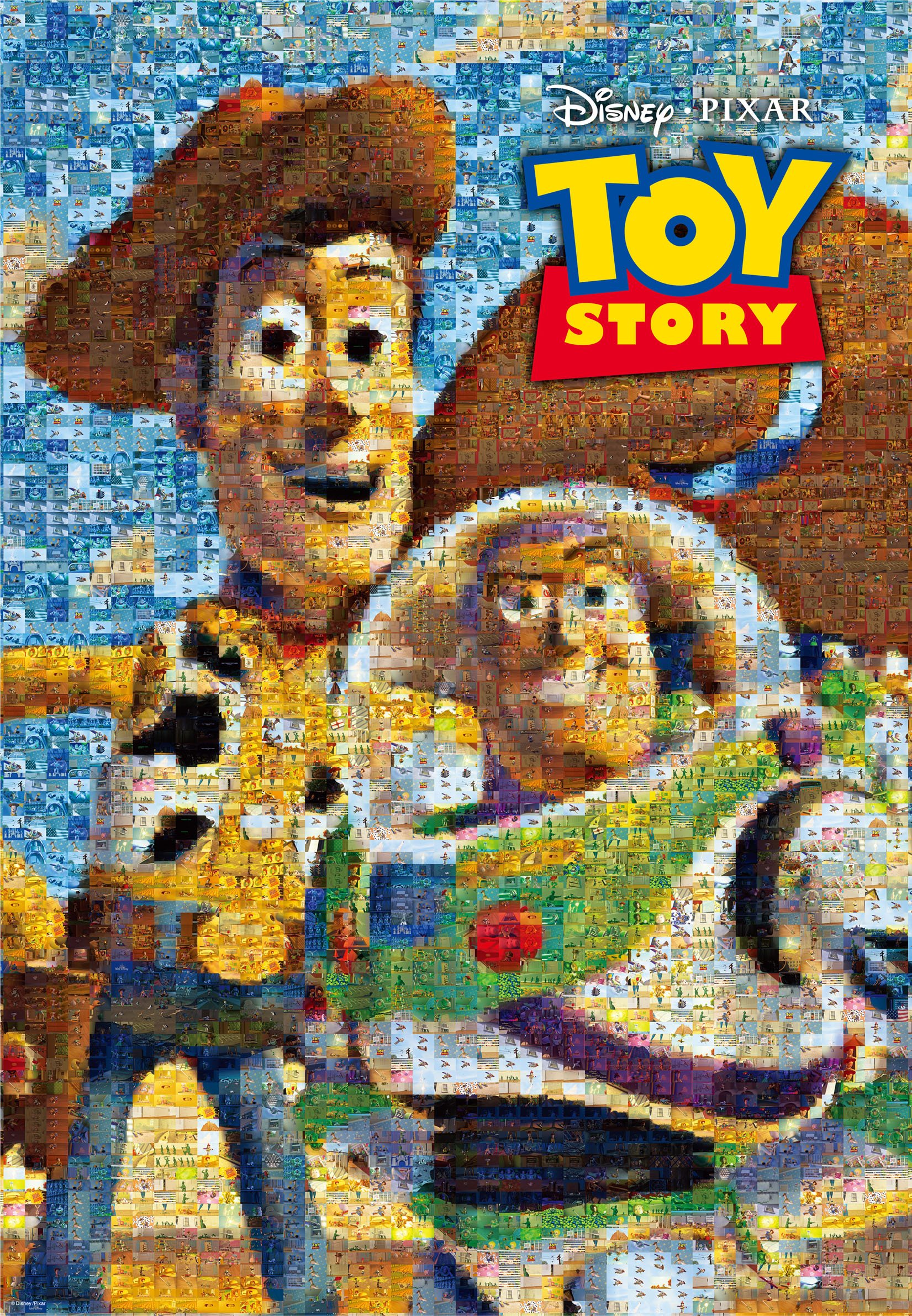 1000 piece jigsaw puzzle Toy Story Woody and Buzz (photo mosaic