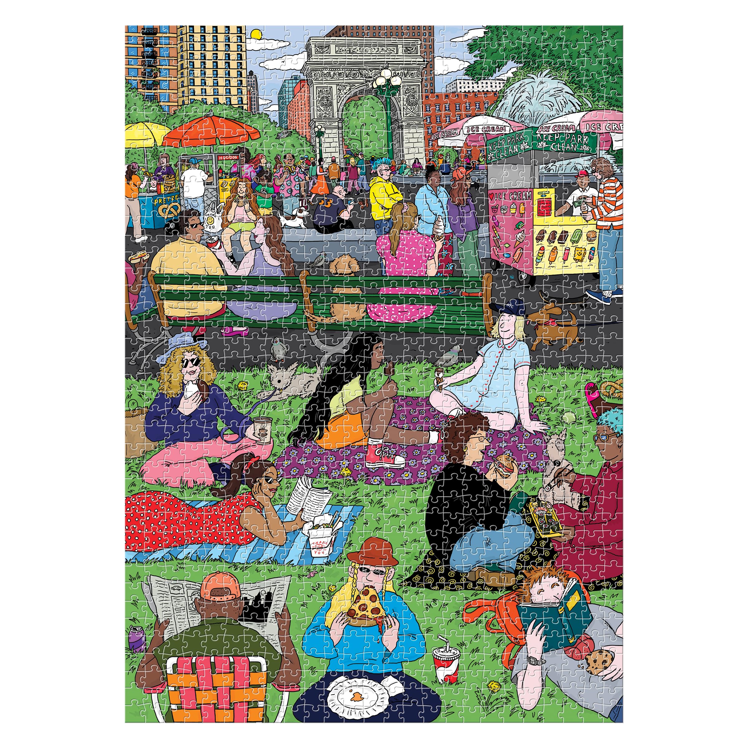 Amazon | Big Apple Eats Jigsaw Puzzle | ジグソーパズル | おもちゃ