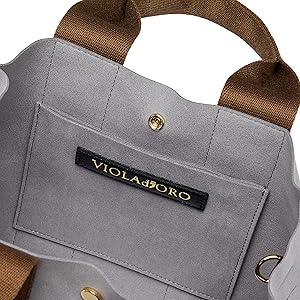 Viola Doro V-2063 GINO Women's Gray x Mocha: Handbags: Amazon.com